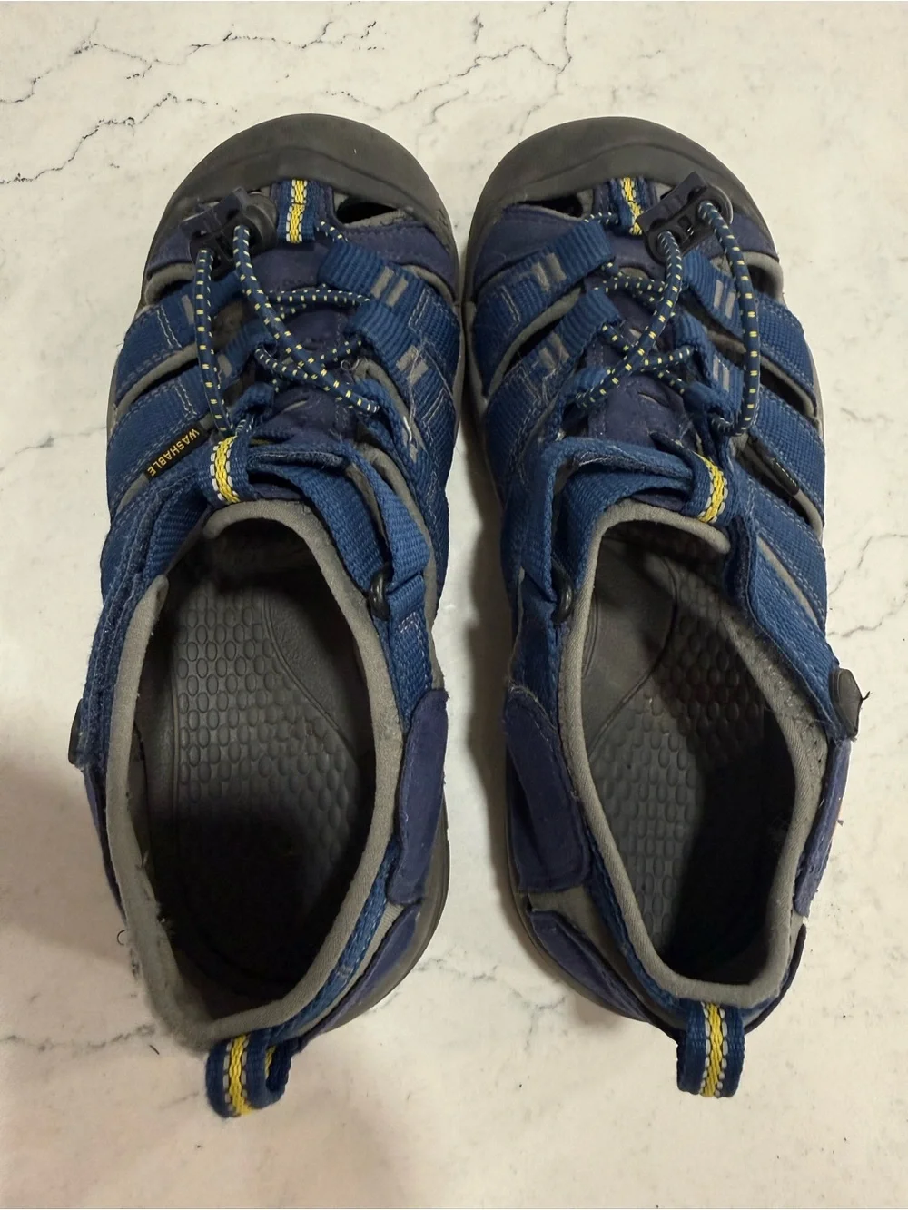 KEEN Newport H2 Kids Closed-Toe Sport Water Sandals Blue Yellow US 4